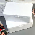 New Transparent Plastic Storage Box Photocards Small Card Storage Box Desk Organizer Box Classification Box Stationery. 