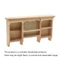 High Quality Wooden 1:12 Dollhouse Storage Cabinet Simulation Doll House Furniture Wall Hanging Cabinet Mini Display Shelves Kids Toys. 