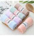 Coral Velvet Soft Face Hand Towels (35x75cm)-5Pieces | Odour Resistant Soft Super Absorbent Hand/Face Towel. 