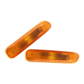 Side Marker Turn Signal Lights 63132228591 63132228592 for 3 Series E46 1999-2001 Yellow. 