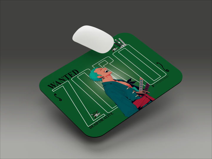 One%20Piece%20Roronoa%20Zoro%20Wanted%20Poster%20Gaming%20Printed%20Mouse%20Pad%20-%20Image%203
