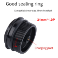 Bike Front Fork Valve Nut Bicycle Air Fork Cap Assembly Thread 31xP1.0mm Valve Core Bicycle Component. 