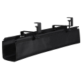 Under Desk Cable Management Tray Cable Management Box 27.5" - Clamp on Wire and Cable Organizer for Storage and to Hide Cords for Home Office. 