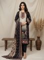 Premium Muslin Digital Print Pakistani Suit – Black (3PC) By Noor Fashion Nepal. 