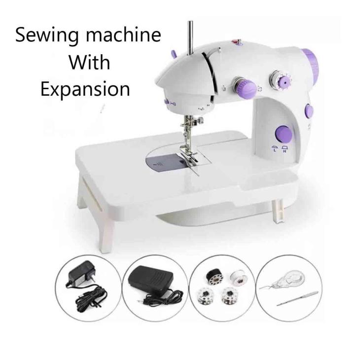 Portable Sewing Machine With Light , Cutter And Board