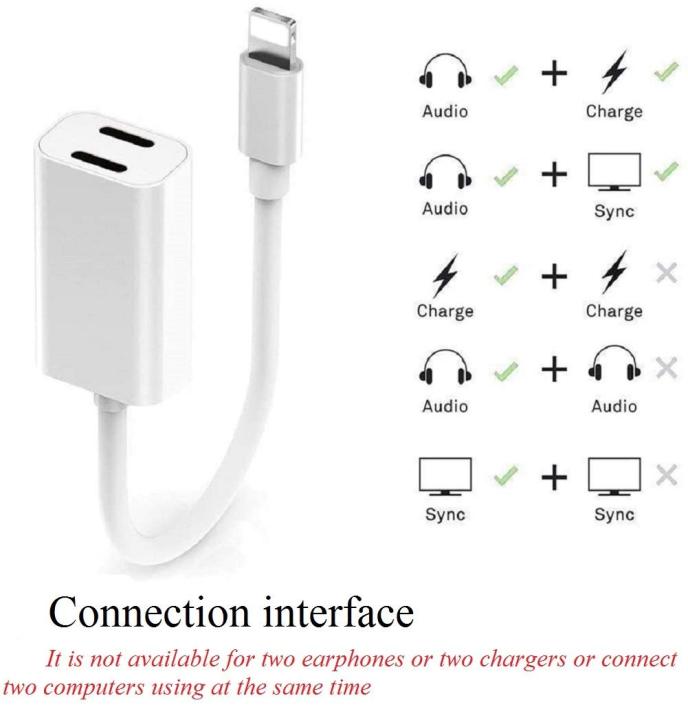 Dual%20Lightning%20Adapter%20Connector,2%20In%201%20Headphone%20Audio+Charge%20Double%20Lightning%20Splitter,Support%2011%20And%20Later%20-%20Image%203