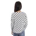 Attire Nepal Polka Dot Full Sleeves White Tops (FT-26). 