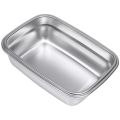 fasdaga 2X 304 Stainless Steel Lunch Box Eco-Friendly Portable Food Storage Container Refrigerator Multipurpose Crisper Box. 
