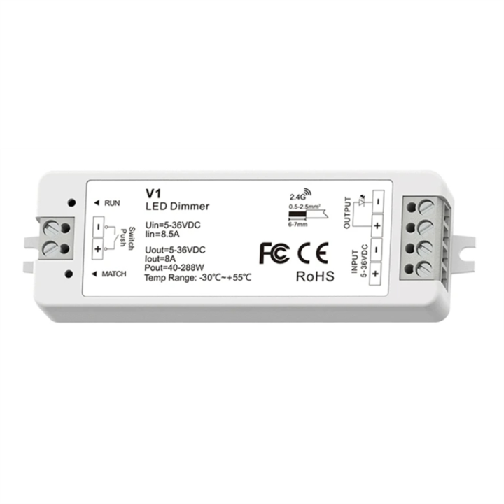 Mini Style LED Dimmer KIT Indoor Lighting 12V 24V 1CH Single Color LED ...