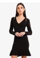 Lipsy Black Sequin Midi Dress. 