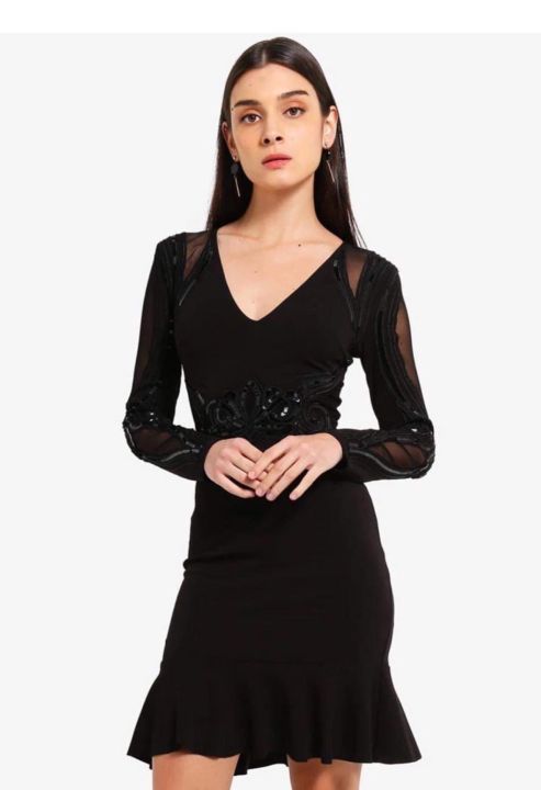 Lipsy%20Black%20Sequin%20Midi%20Dress%20-%20Image%208