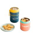 Tedemei Insulated Stainless Steel 2 Layer Round Lunch Box 710ML. 