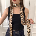 Retro Leopard Print Small Scarf Women's Fashion All-match Belt Scarf Accessories DENGYOUZHOU. 