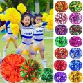 New 25cm Kids Game Pom Poms PET Come On Props Cheering Ball Multicolors Sports Match Vocal Ball Club Supplies. 