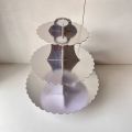 Ichhya Store Plain Sliver Cup Cake Stand. 