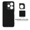 Silicone Case for Redmi 13 4G- Camera Protective Flexible Phone Back Cover - Black. 