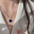 Yuanyan GUFTM New Creative Mood Necklace Color Change Emotion Feeling Temperature Control Heart Pendant Metal Chain Jewelry for Girl. 