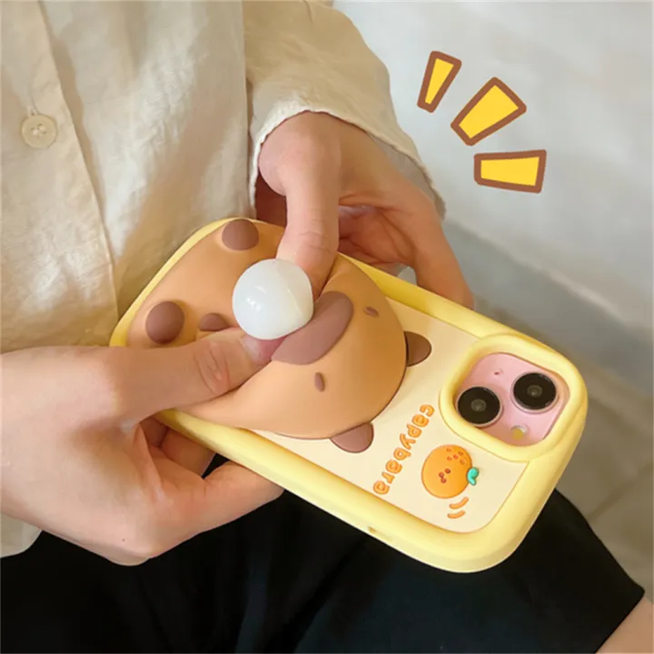 Cute%20Cartoon%20Capybara%20Squishies%20Phone%20Case%20For%20iPhone%2015%2013%2014%2012%2011%20Pro%20Max%20Blowing%20Bubble%20Lens%20Protection%20Soft%20Silicone%20Cover%20-%20Image%203