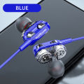 6D In-Ear Stereo High Bass Headphone In-Ear 3.5MM Wired Earphones Metal HIFI Earpiece With MIC For Xiaomi Samsung Huawei Phones Fengshi. 