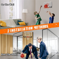 Over the Door Basketball Hoop with Ball for Kids Adults Bedroom Basketball Hoop Office Mini Hoop. 