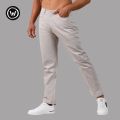 Wraon Light Grey Regular Fit Solid Premium Cotton Jeans Pant For Men - Fashion | Pants For Men | Men's Wear | Jeans Pants |. 