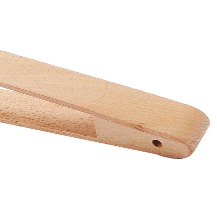 fasdaga%204%20Packs%2012%20Inch%20Wood%20Toaster%20Tongs%20Kitchen%20Tongs%20&%20New%201Pc%20Long%20Handle%20Stainless%20Steel%20Tea%20Coffee%20Spoon%20-%20Image%208