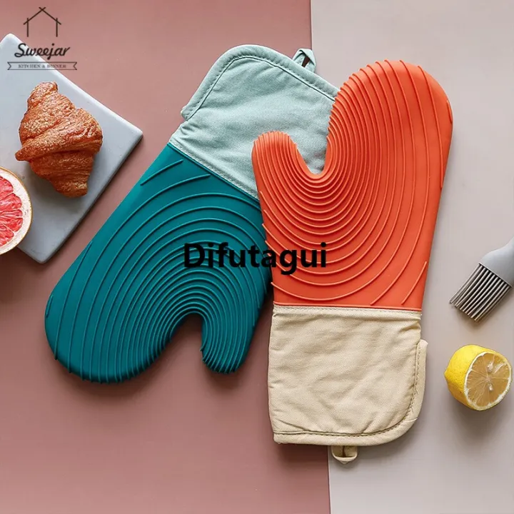 Difutagui%20SWEEJAR%20Silicone%20Cotton%20Waterproof%20and%20Insulated%20Luxury%20Gloves%20Non-slip%20Gloves%20for%20Baking%20Oven%201Pc%20-%20Image%204