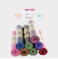 TPE Yoga Mat 6mm Double Color – Non-Slip, Eco-Friendly, Lightweight & Durable for All Yoga Styles. 