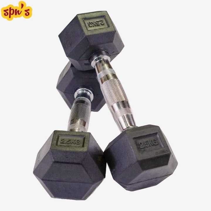 Rubber%20Hex%202.5Kg%20Dumbbell%20Set%202%20Piece%20%7C%20Rubber%20Coated%20Dumbbell%20With%20Chrome%20Casted%20Handle%20-%202.5Kg%20-%201%20Pair%20-%20Image%205
