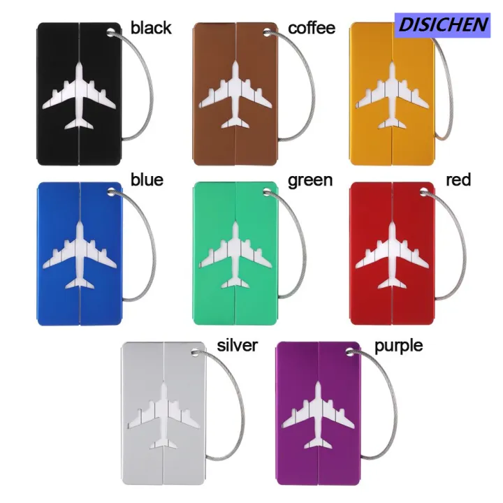 DISICHEN%20%E3%80%90Must-Have%20Gadgets%E3%80%91%20Reusable%20Metal%20Travel%20Luggage%20Tags%20Aluminium%20Suitcase%20Labels%20with%20Ropes%20Bag%20Tag%20Stainless%20Steel%20Loop%20Name%20ID%20Card%20for%20Suitcase%20-%20Image%207