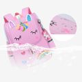 Cute Cartoon Unicorn Rainbow Design Lightweight Waterproof Pink School Bag for Girls. 
