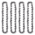 JAERBEE 8Pcs Mini Chainsaw Chain 4 Inch Guide Saw Chain 1/4 LP Pitch, 28 Sections for Electric Protable Handheld Chain Saw. 