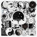 Artsy Home 25/50pcs Cool Gothic Moon Aesthetic Stickers for Laptops and Cellphone Cover. 
