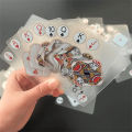 Bizzy Waterproof Transparent Plastic Playing Cards 2Sets Creative Durable PVC Poker for Deck Board Game and Classic Card Games Access. 