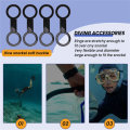 OUMERY 8 Pieces Scuba Diving Dive Snorkeling Silicone Snorkel Mask Strap Keeper Holder Clips Retainer Attachment Gear Spare Part Accessories Black. 