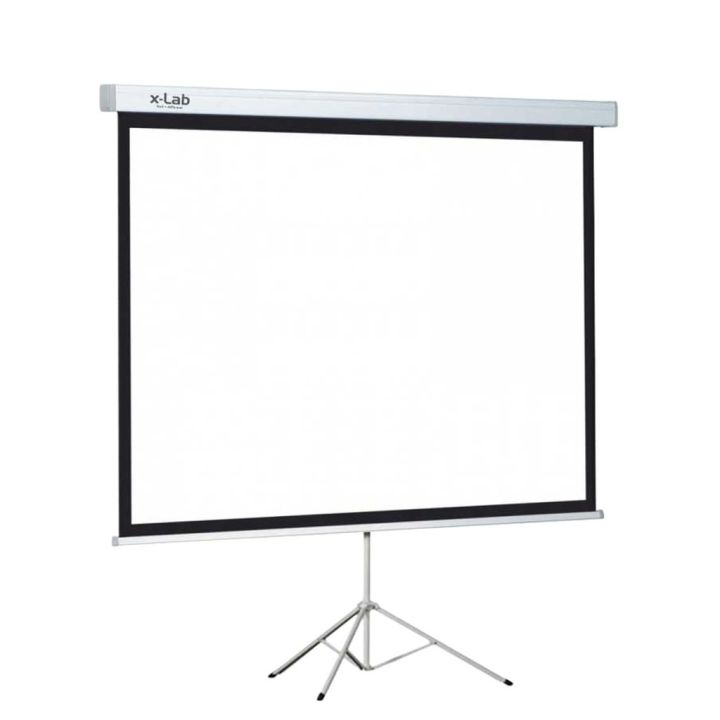 Projector Screen XLAB XPSTS-60, Tripod 60*60  1:1 Ratio Square (FL: 64 in, Diagonal ; 85", BD: 1 in) White