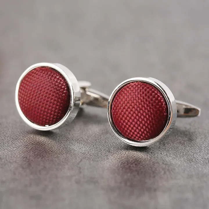 Round%20Woven%20Fabric%20French%20Studs%20Mens%20Cufflinks%20Shirt%20Cuff%20Buttons%20Unisex%20-%20Image%203