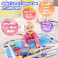 KidsSansar - Inflatable Water Play Mat Infants Baby Toddlers Fun Tummy Time Play Activity Center. 