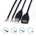 0.3m/1m/2m Power Supply Cable 2 Pin USB 2.0 A Female Male 4 Pin Wire Jack Charging Cord Extension Connector 5V Line. 