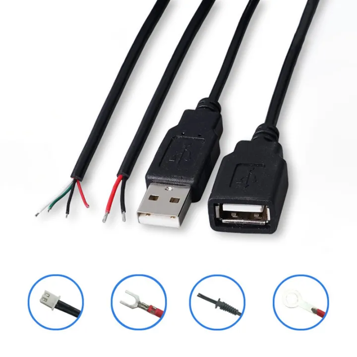 0.3m/1m/2m%20Power%20Supply%20Cable%202%20Pin%20USB%202.0%20A%20Female%20Male%204%20Pin%20Wire%20Jack%20Charging%20Cord%20Extension%20Connector%205V%20Line%20-%20Image%204