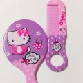 Small Size Hello Kitty Comb And Mirror For Kids Learning Self Combing. 