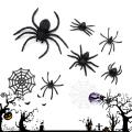 20Pcs/Pack Black Halloween Novelty Toy Plastic Fake Spider Decorative Spiders Haunted House Prop Prank Toys. 
