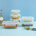 High Borosilicate Glass Lunch Box Microwave Heating Sealed Lunch Box. 