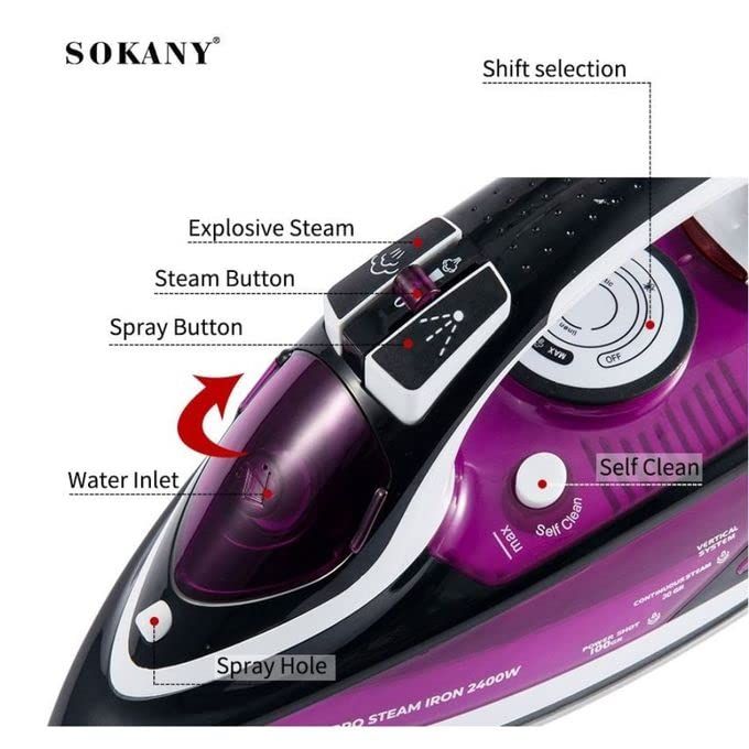 Sokany%20EL-8888%20Steam%20Iron%20Steam%20Spray%20Control%20Iron%202400W%20-%20Image%203