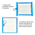 Blue Turning Tray 1 Set 360 Degree Chicken Eggs Motor Turning For DIY Automatic Incubator Duck Quail Bird Poultry Farming. 