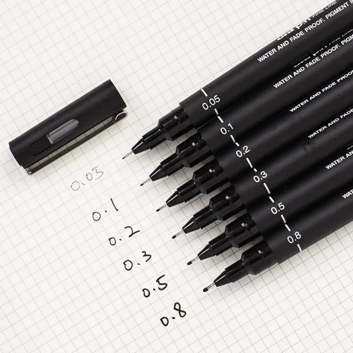 Sweet%20Journal%206PCS%20UNI%20Drawing%20Pen%20Ultra%20Fine%20Line%20Marker%20Black%20Ink%20005%2001%2002%2003%2005%2008%20Micron%20Sketch%20Pen%20Art%20Supplies%20-%20Image%207