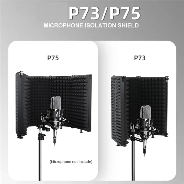 Microphone%20Wind%20Screen%20Foldable%20Studio%20Recording%20Microphone%20Isolation%20Shield%20Mic%20Noise%20Reduction%20Wind%20Screen%20(5%20Panel%20,P75)%20-%20Image%208