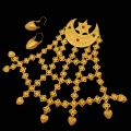Gold Plated Traditional Newari jewellery Newari Nyapu Sikha Or Newari Hair Accessories With One Pair Makasi Newari Earrings For Women(1*Set). 