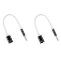 Sojhoop 2pcs 3.5mm Male to Type C Female Audio Cable Cord, Analog Audio Jack Headphone Audio Adapter for MP3 Player, Laptop, B. 
