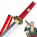 One Piece Anime Wanted Zoro Sandai Kitetsu 104 cm Long Wooden Blade. 